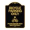 Signmission Bicycle Parking Please Secure Your Bike Properly W/ Cycle & Lock Alum Sign, 18" x 24", BG-1824-24317 A-DES-BG-1824-24317 - alternate 1